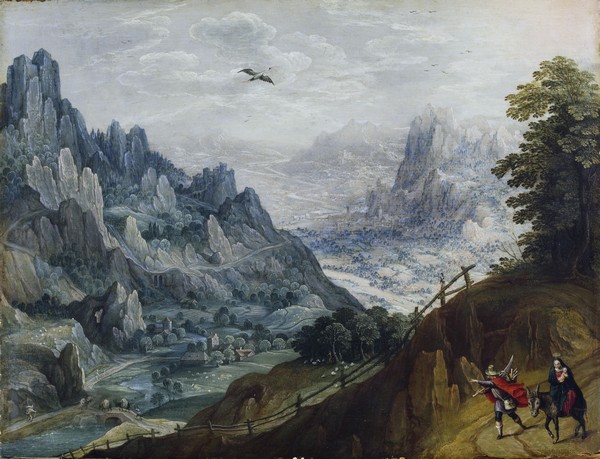 Landschaft mit der Flucht nach Ägypten  - Tobias Verhaecht